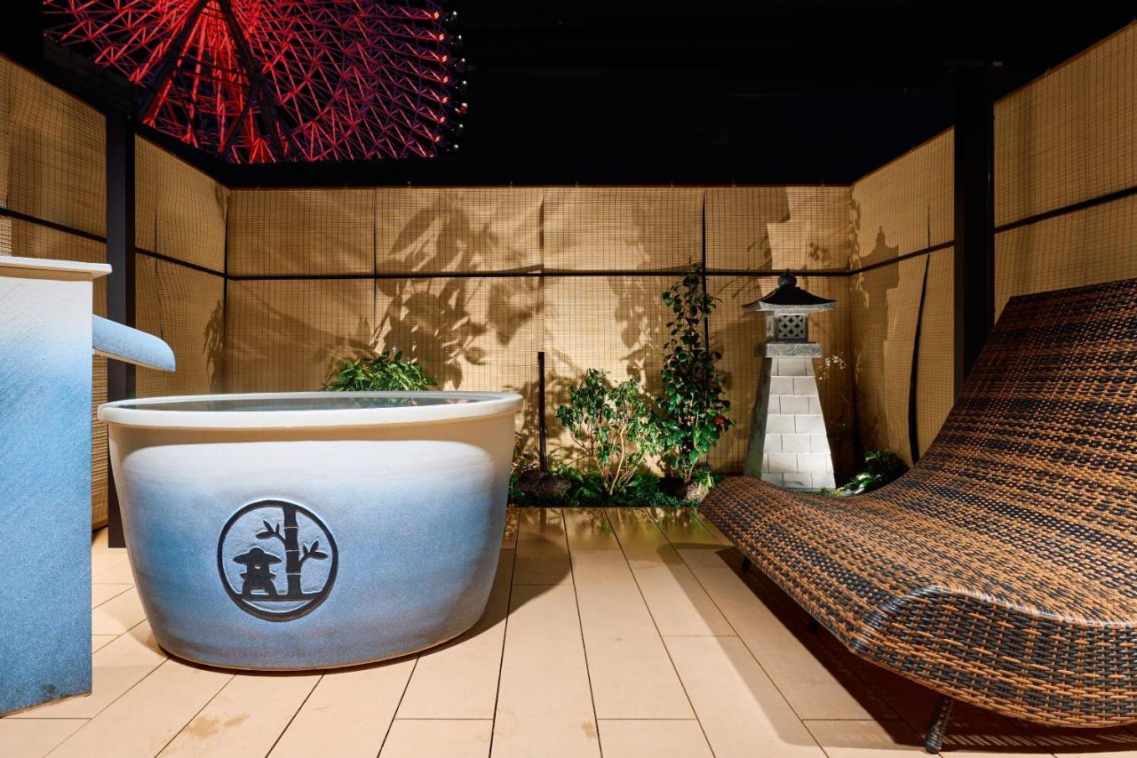 Konjakuso Osaka Tempozan "Ikesu" Projection M Apping Spa Konjakuso Osaka Tempozan "Takadoro" Wheel View Exterior foto